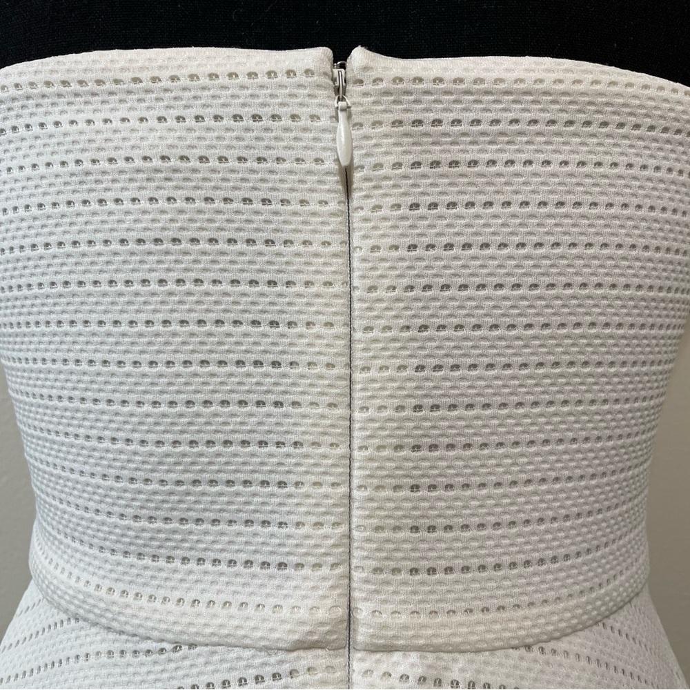 Express Strapless A-Line Eyelet Pattern Dress - image 5